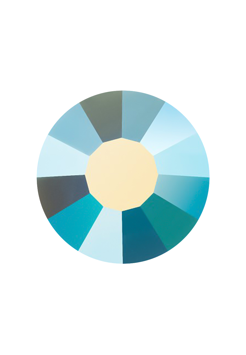 Preciosa FlatBack VIVA12 (438 11 612)-Turquoise AB