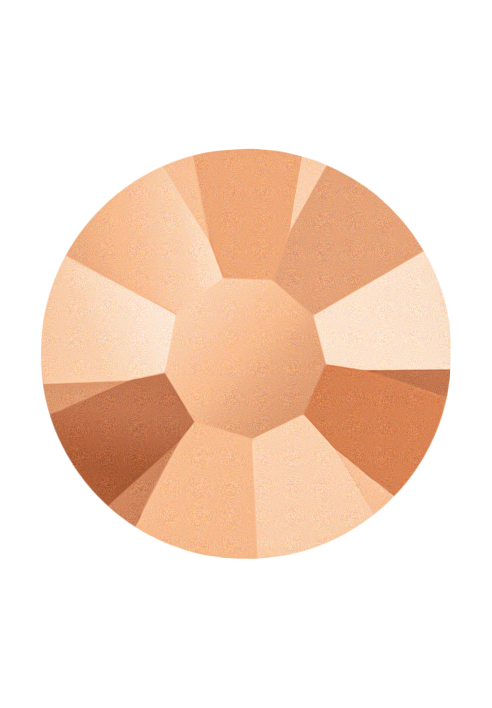 Preciosa Flat Back MC Chaton Rose MAXIMA (ART. 438 11 618)-Crystal Capri Gold