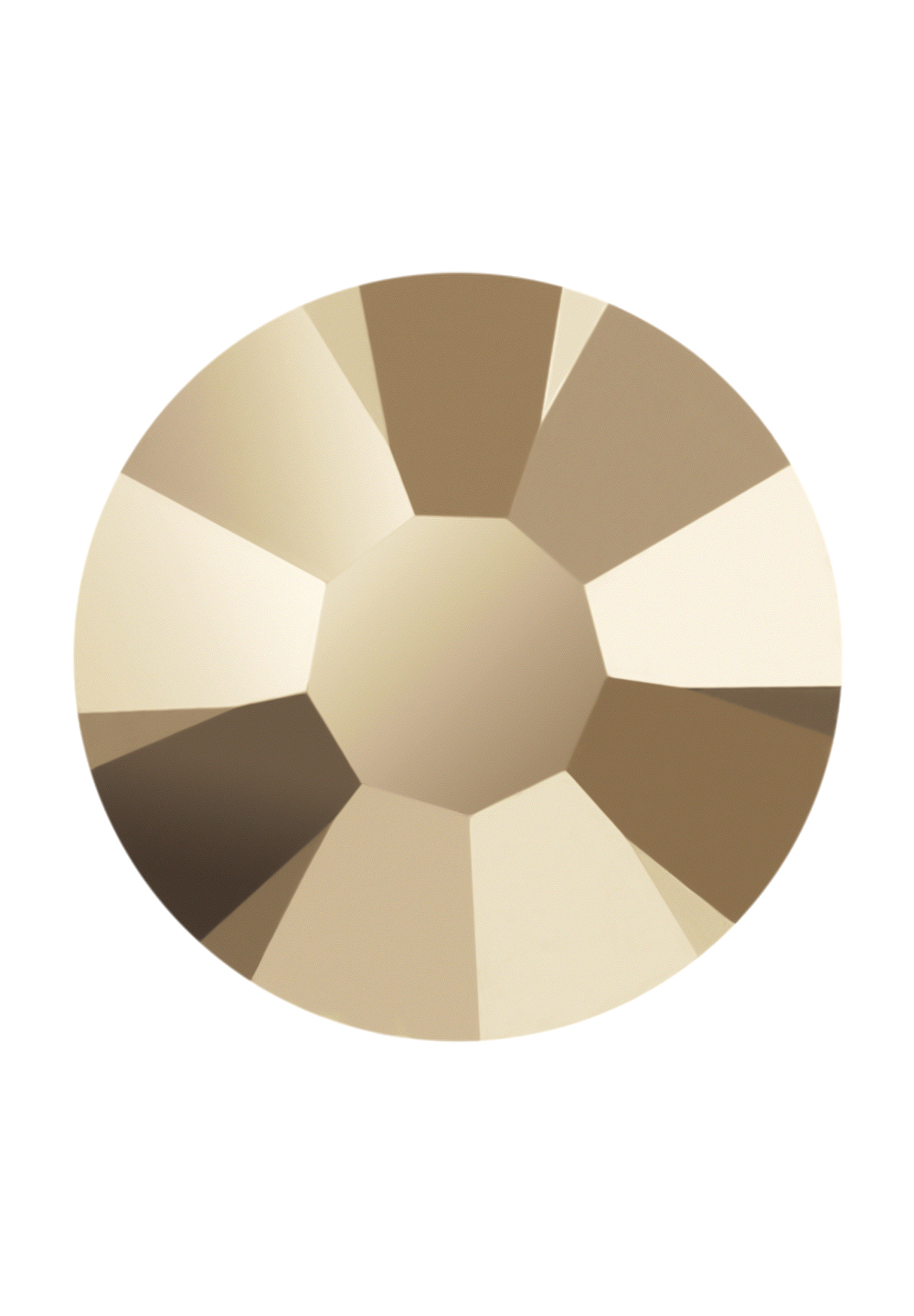 Preciosa Flat Back MC Chaton Rose MAXIMA (ART. 438 11 618)-Crystal Starlight Gold