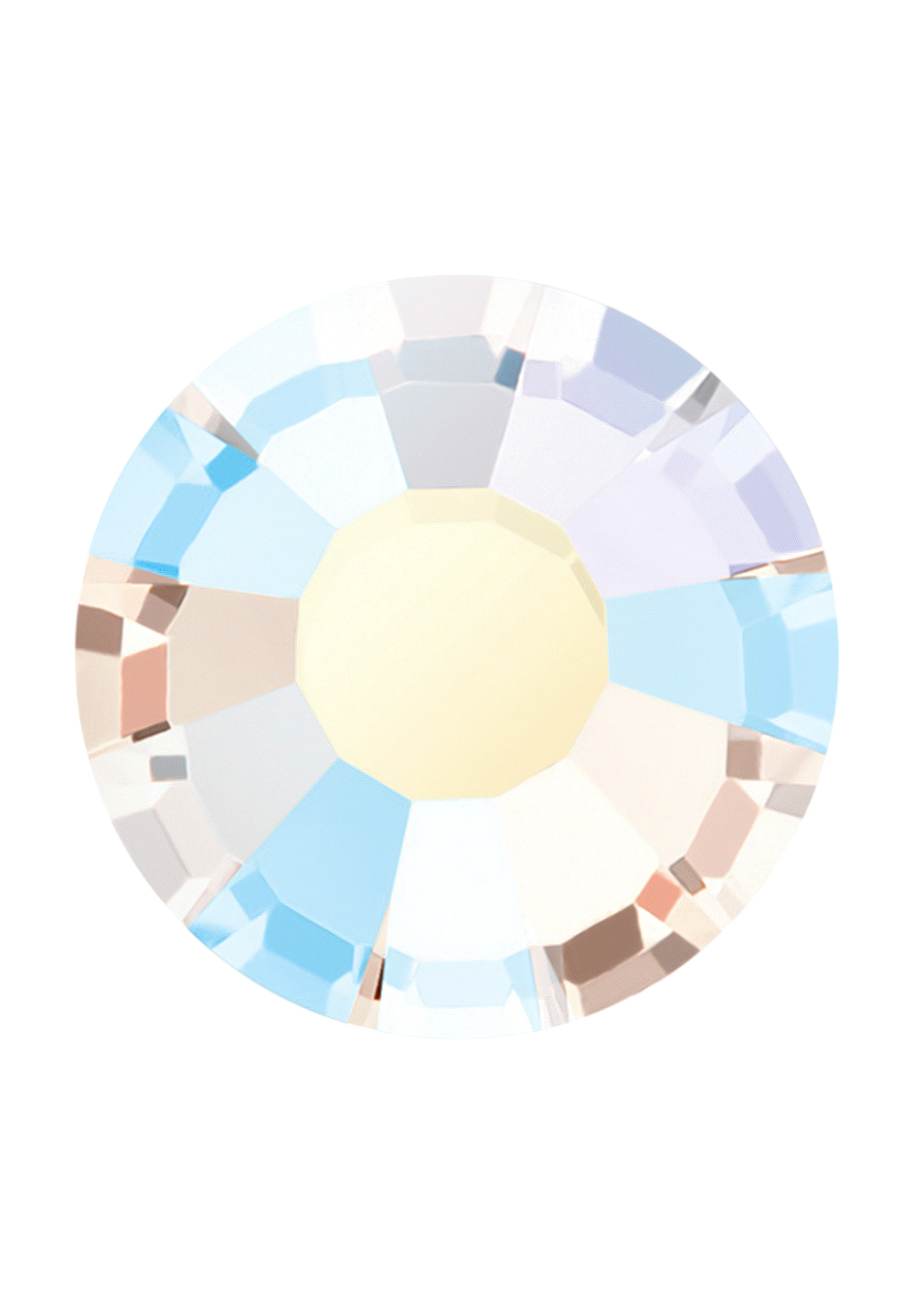 Preciosa Flat Back MC Chaton Rose MAXIMA (ART. 438 11 618)-Light Gold Quartz AB