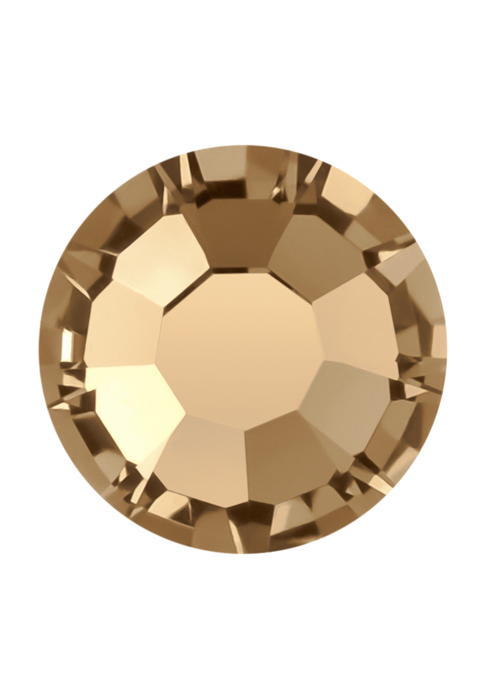 Preciosa Flat Back MC Chaton Rose MAXIMA (ART. 438 11 618)-Light Smoked Topaz