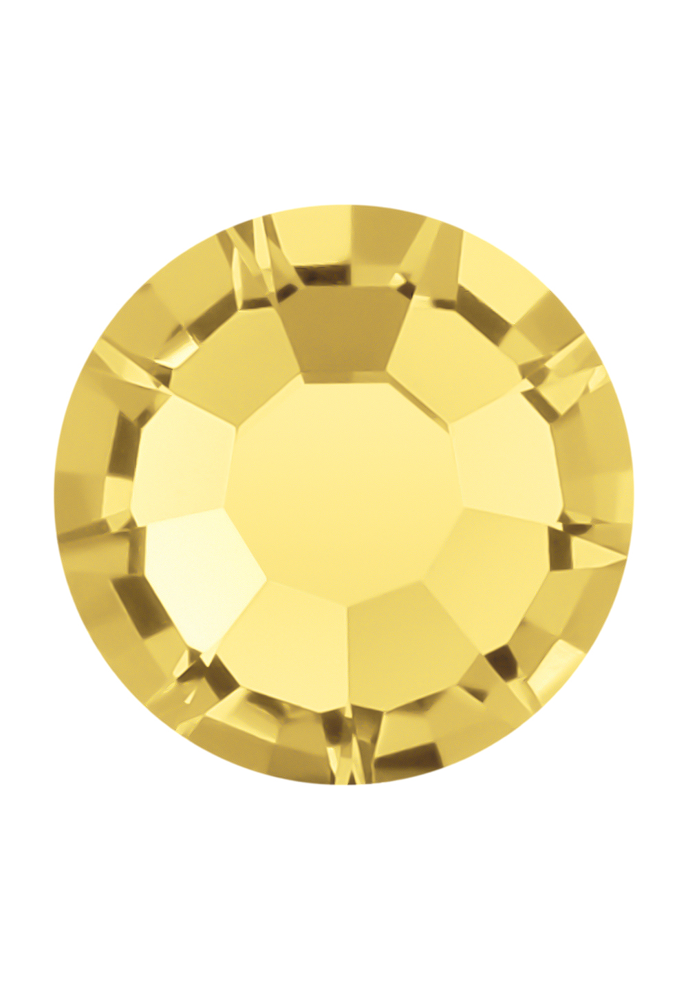 Preciosa Flat Back MC Chaton Rose MAXIMA (ART. 438 11 618)-Light Topaz