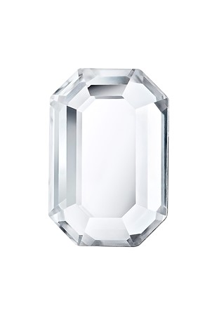 Preciosa Flat Back Octagon MAXIMA(438 34 220)-Crystal