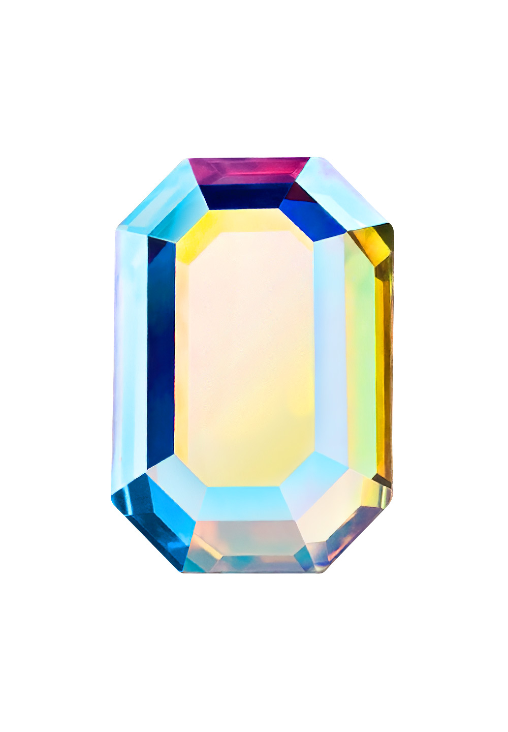 Preciosa Flat Back Octagon MAXIMA(438 34 220)-Crystal AB