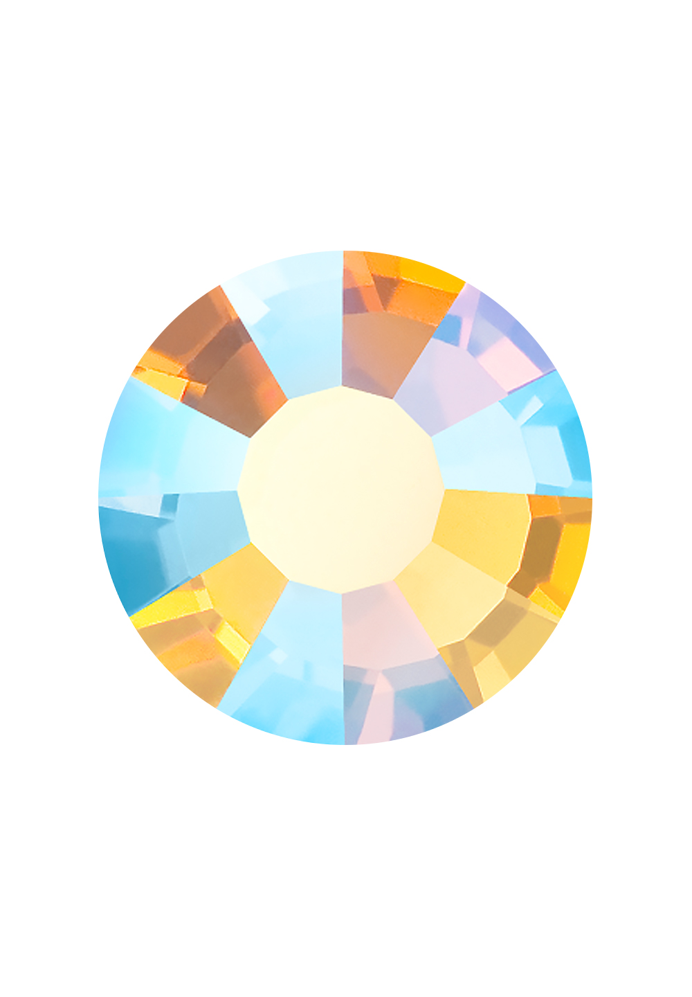 Preciosa Hot Fix VIVA12 (438 11 612)-Light Topaz AB