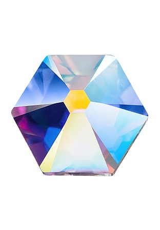 Preciosa Hot Fix Hexagon MAXIMA(438 31 220)-Crystal AB