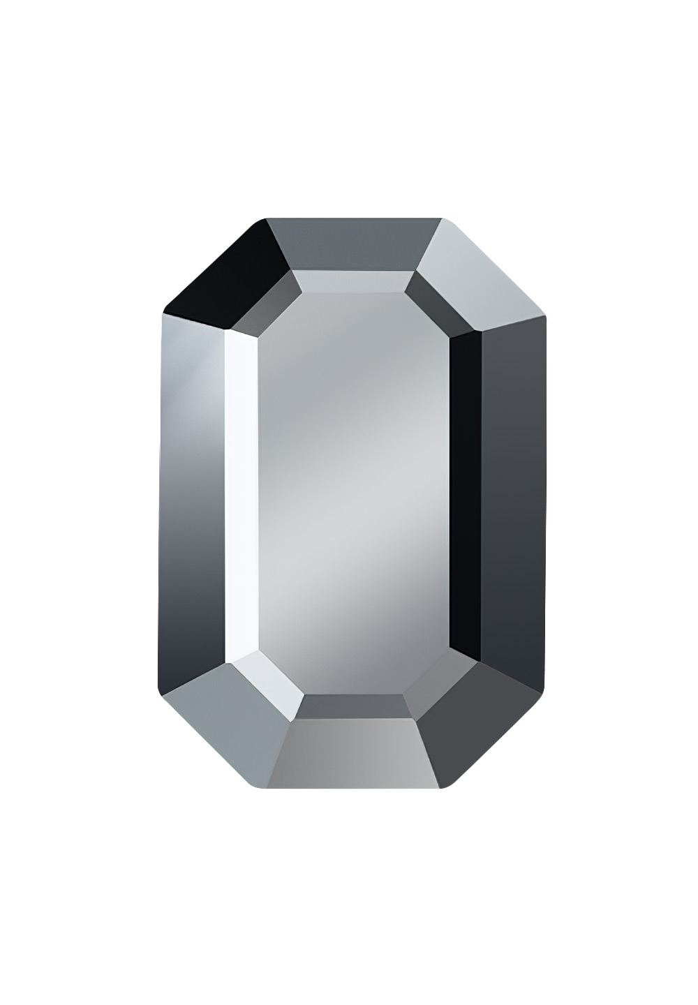 Preciosa Hot Fix Octagon MAXIMA(438 34 220)-Jet Hematite