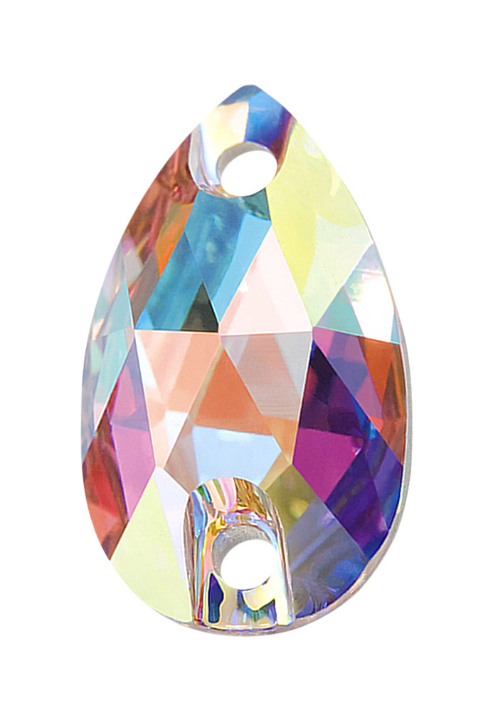 Preciosa Sew On Pear(438 67 301)-Crystal AB