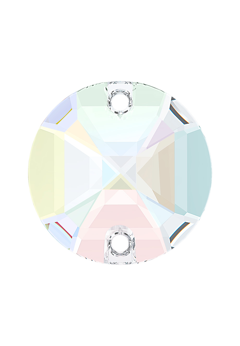 Lumilux Round Sew-On S010-Crystal AB