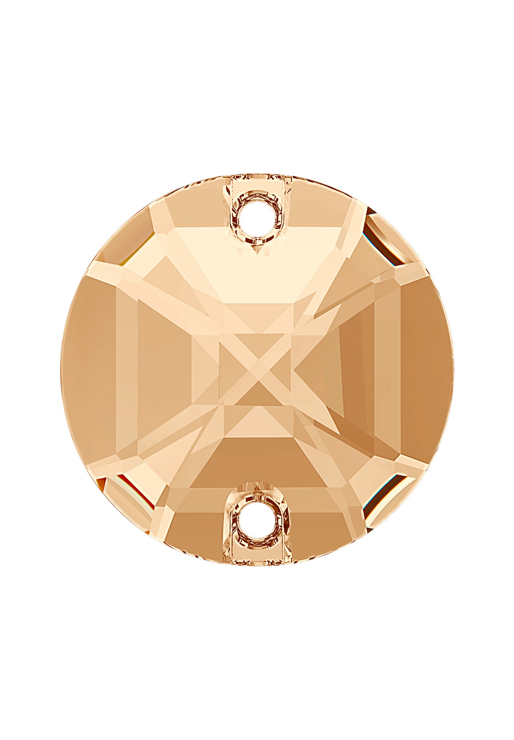 Lumilux Round Sew-On S010-Crystal Golden Honey