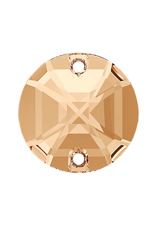Lumilux Round Sew-On S010-Crystal Golden Honey