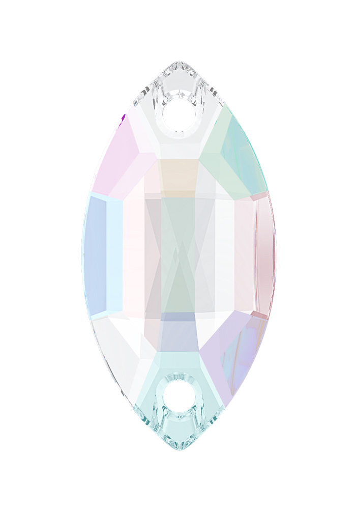 Lumilux Navette Sew On S020-Crystal AB