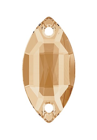 Lumilux Navette Sew On S020-Crystal Golden Honey