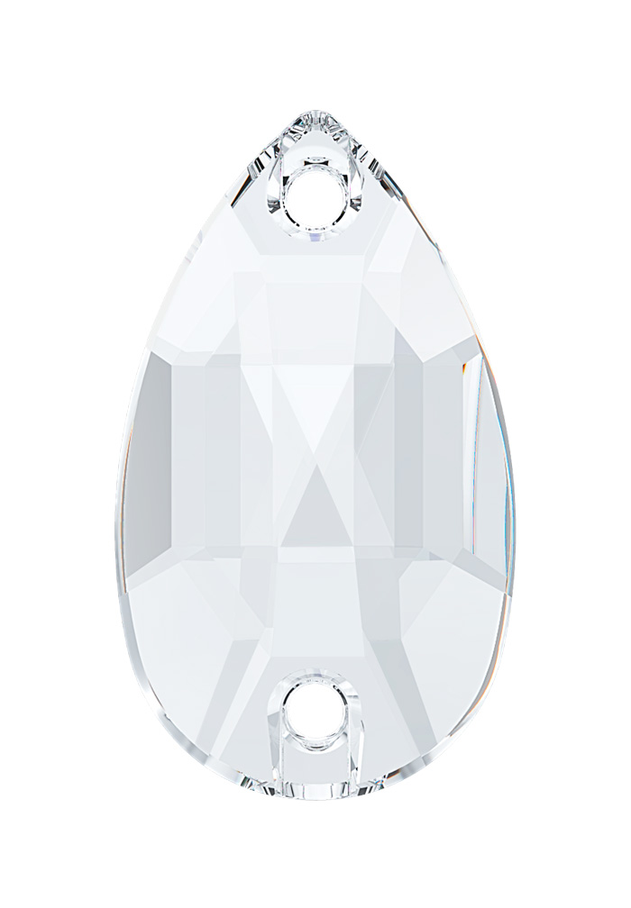 Lumilux Pear Sew On S030-Crystal