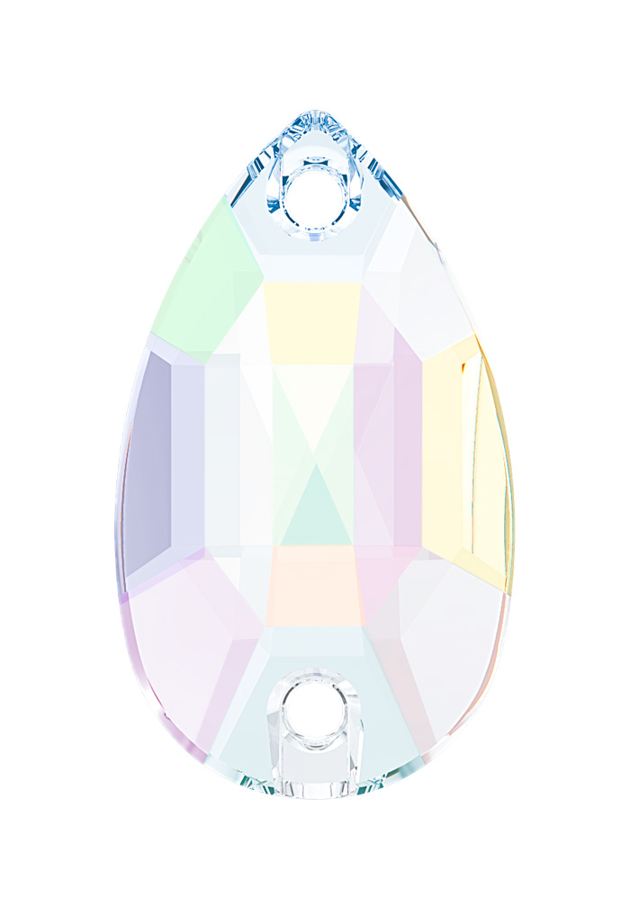 Lumilux Pear Sew On S030-Crystal AB