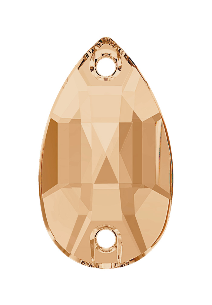 Lumilux Pear Sew On S030-Crystal Golden Honey