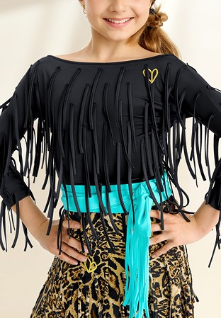 Gio Mio Acasia Girls Dance Top GM0322-Black