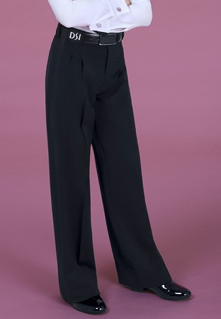 DSI Juvenile Box Pleat Dance Trousers 1068-Black Gabardine