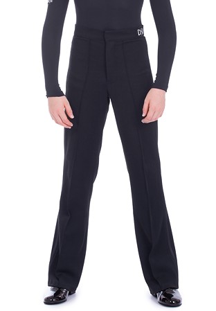 DSI Juvenile Trousers w/ Narrow Satin Stripe & York 1072-Black Gabardine