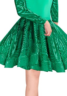 Dance America JR-S1 V - Girls Short Burnout Velvet Dance Skirt