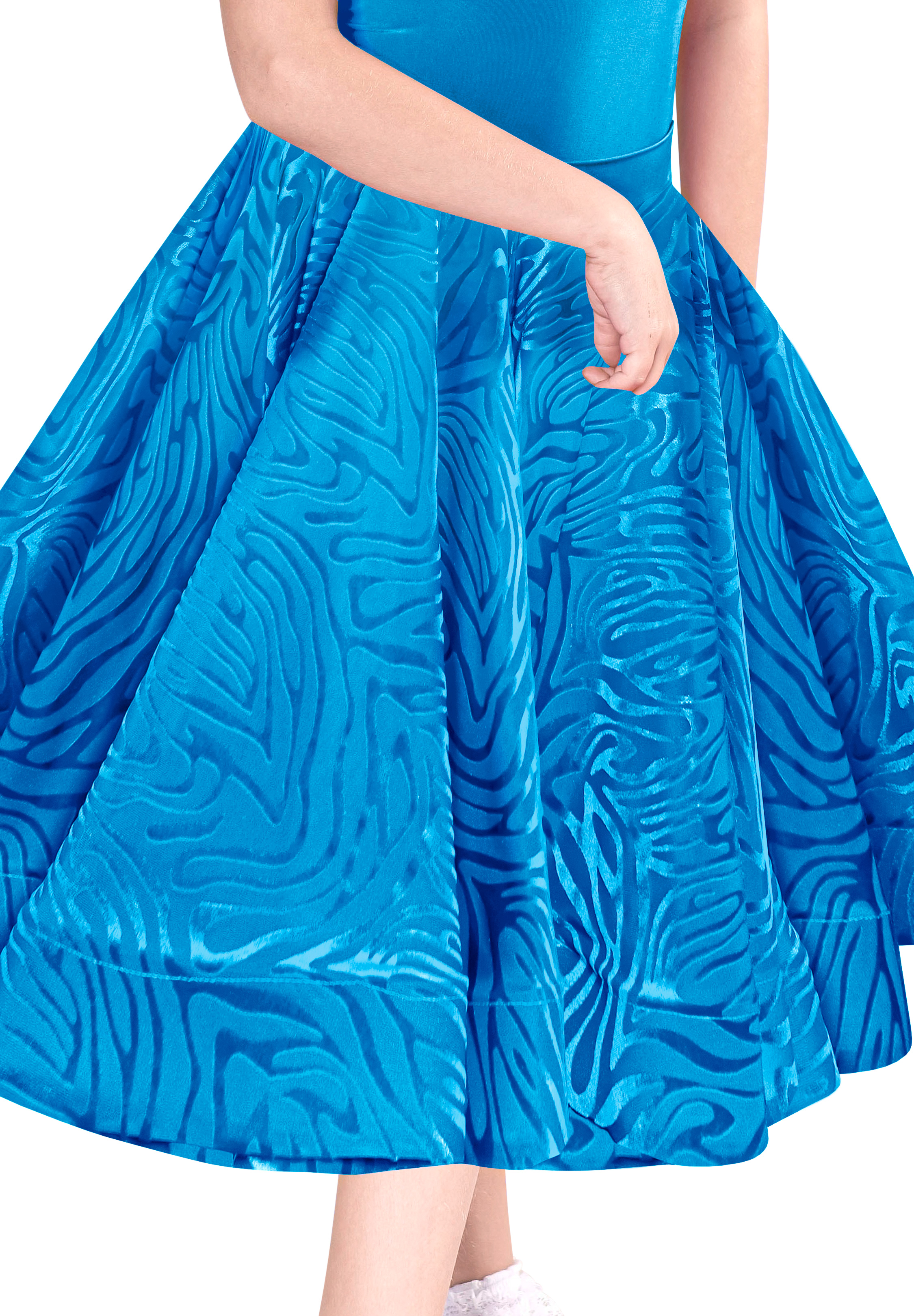 Dance America JR-S2V - Girls Velvet Ballroom Skirt