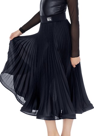 Dance Box Juvenile Robyn Pleated Skirt G20120015-01 Black