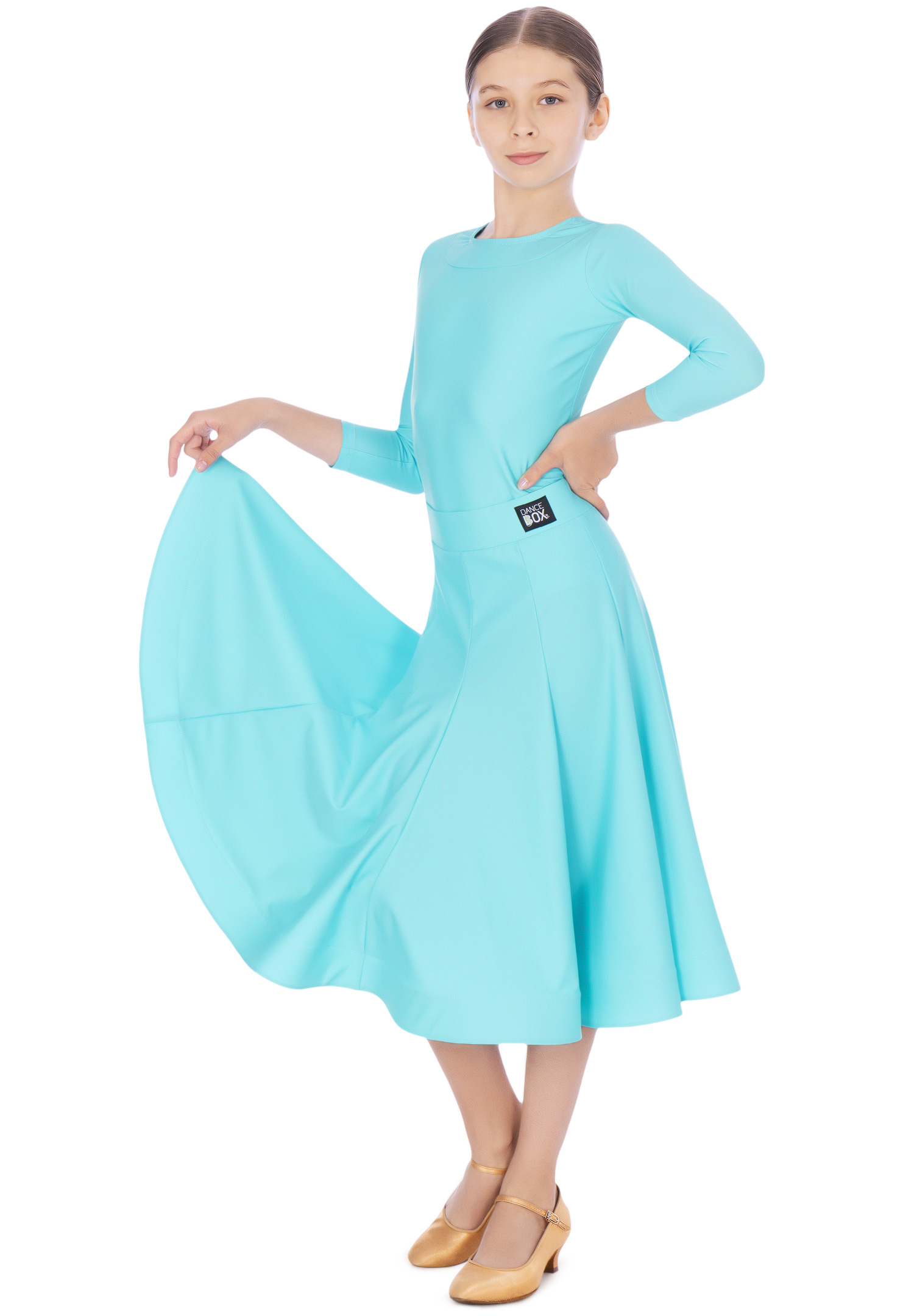 Dance Box Juvenile Taylor Neck Trim Leotard G20120002 Girls