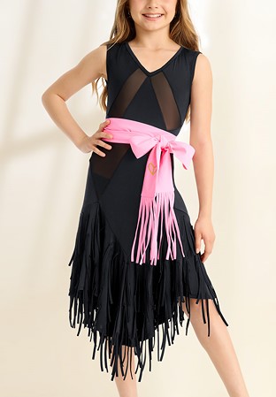 Gio Mio Melody Girls Latin Dress GM0884-Black