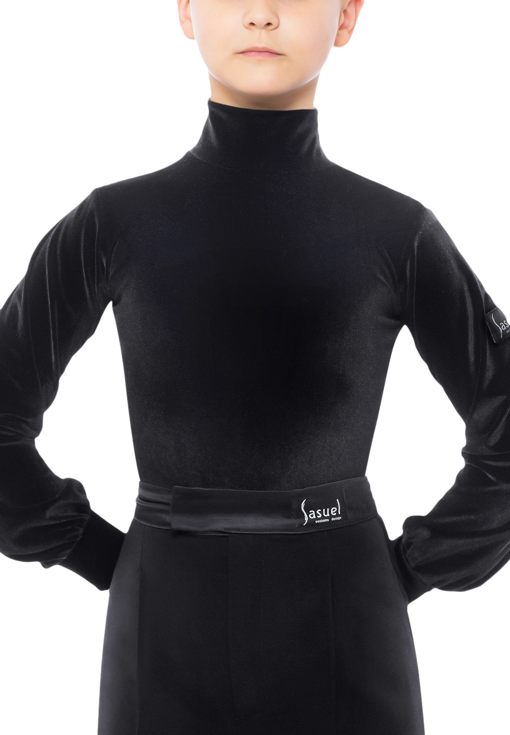 Sasuel Boys Body Shirt Gabriel-Black Velvet