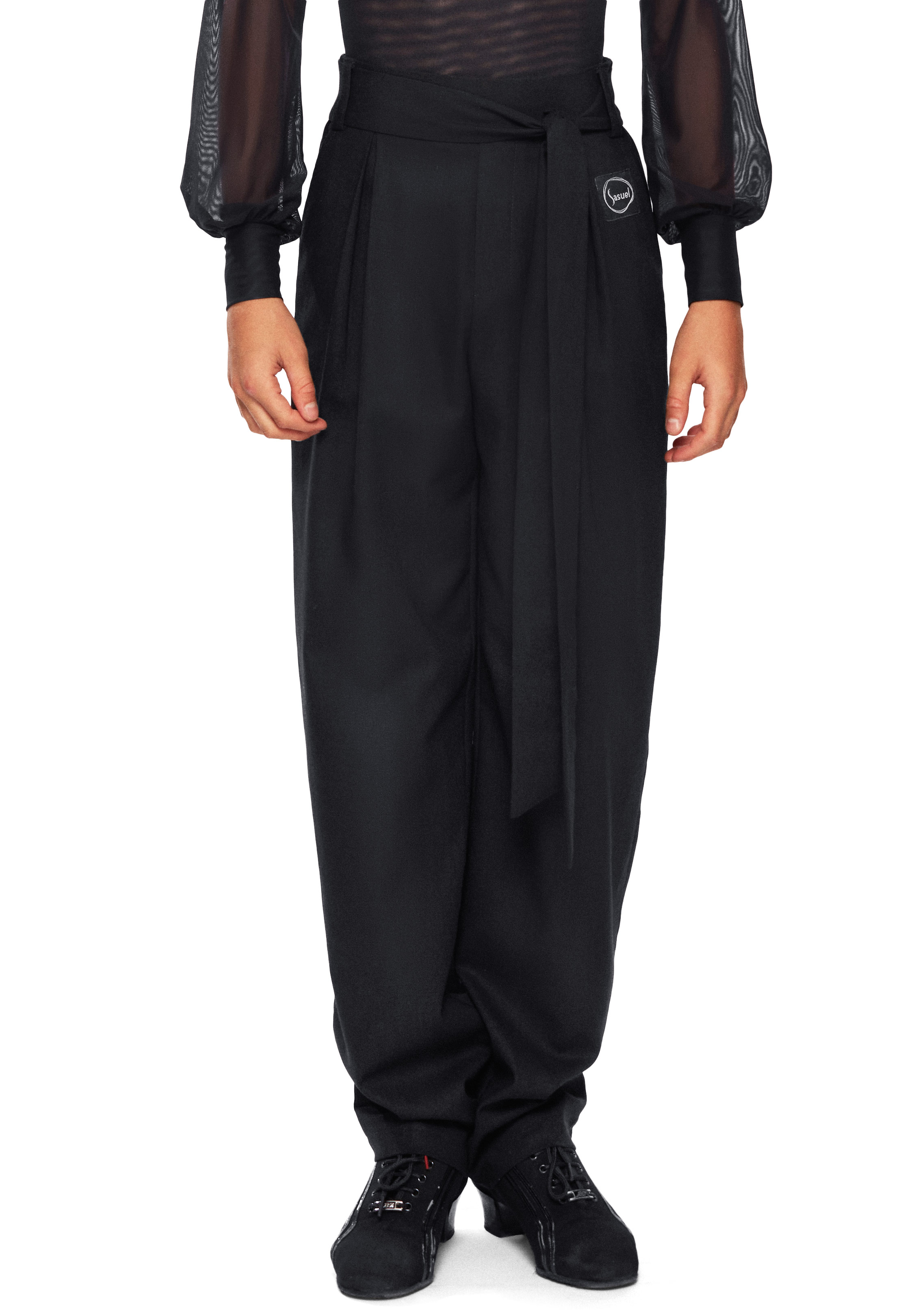 Sasuel Boys Practice Linen Pants-Black