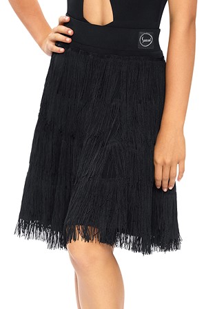 Sasuel Girls Pixie Practice Skirt -Black