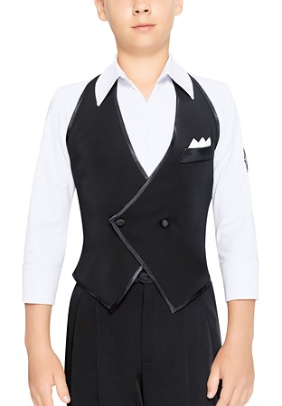 Sasuel Junior 2 Piece Latin Shirt Mateo-Black & White