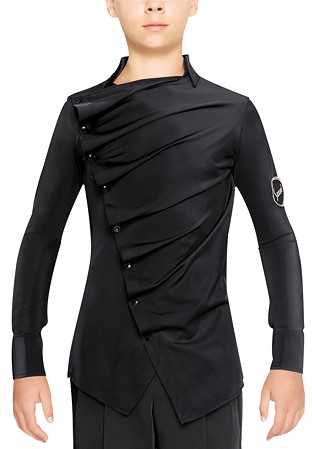 Sasuel Junior Latin Shirt Hugo-Black