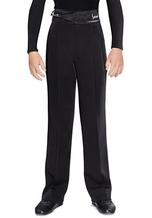 Sasuel Junior Latin Trouser With Buckle Detail-Black