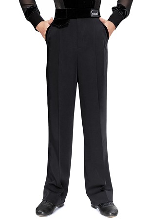Sasuel Junior Latin Trouser With Velvet Pocket-Black