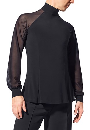 Armando Bishop Sleeve Dance Shirt 00196-Black