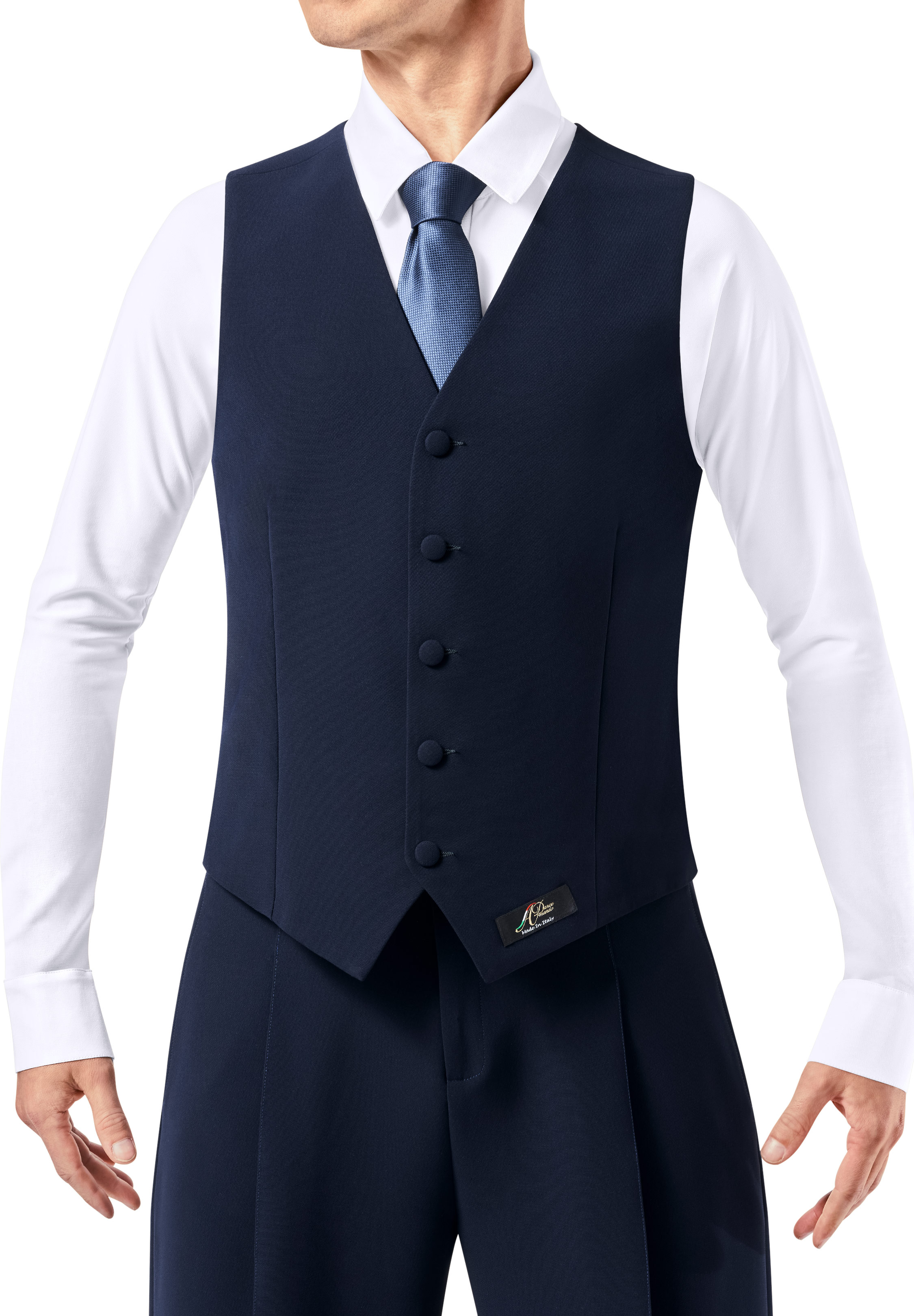 Armando Mens Ballroom Vest 00023-Blue