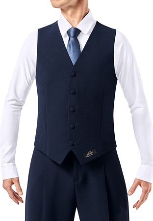Armando Mens Ballroom Vest 00023-Blue