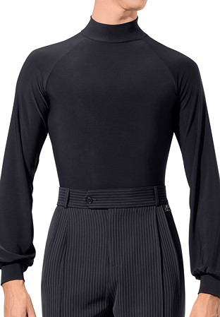 Armando Mens Crepe Dance Bodysuit 00243-Black