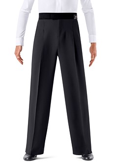 Armando Mens Velvet Trim Trousers w/ Pleats & Pockets 00017