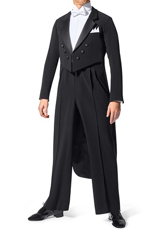 Asimu Mens Modern Ballroom Tailsuit TS505-Black