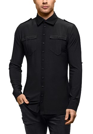 Bryan for Chrisanne Clover Oscar Shirt-Black