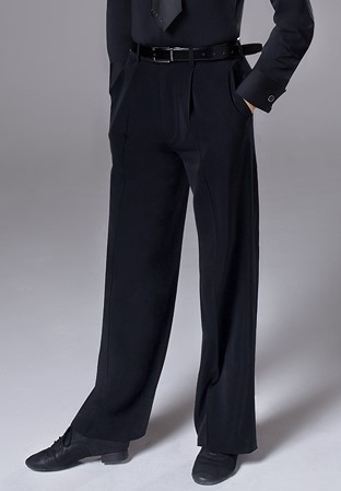 Chrisanne Clover Mens Ballroom Practice Trousers-Black
