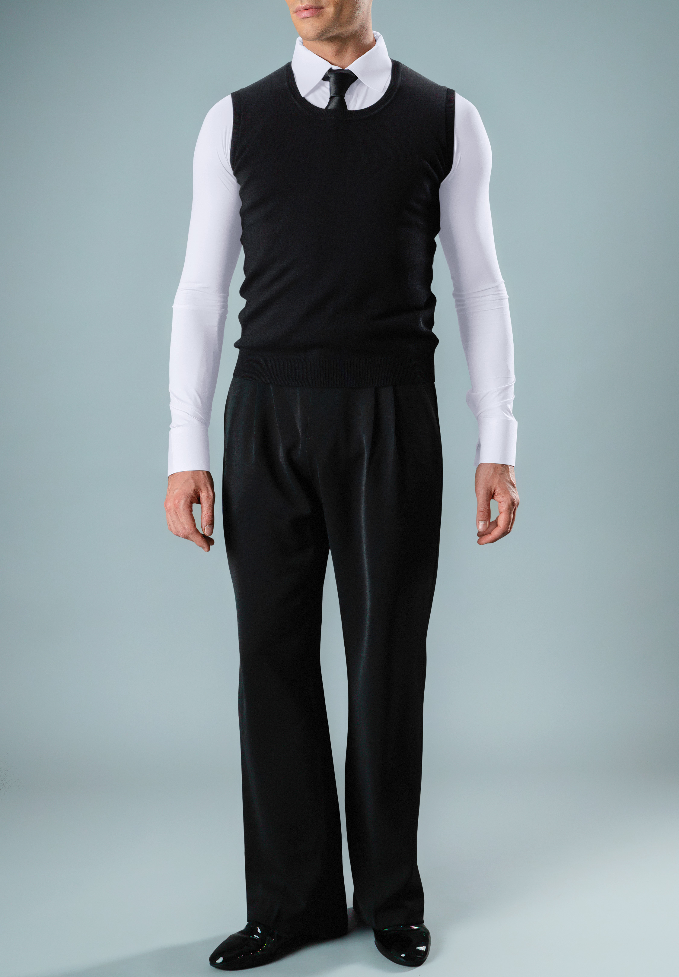 Chrisanne Clover Mens Ballroom Competition Bundle - Tails Shirt & Accessories for DanceSport Competition