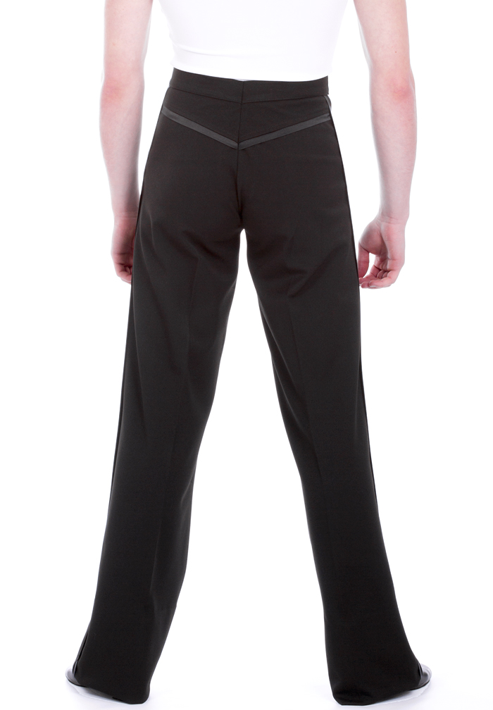 DSI Mens Gabardine Latin Dance Pants w/ Satin Binding