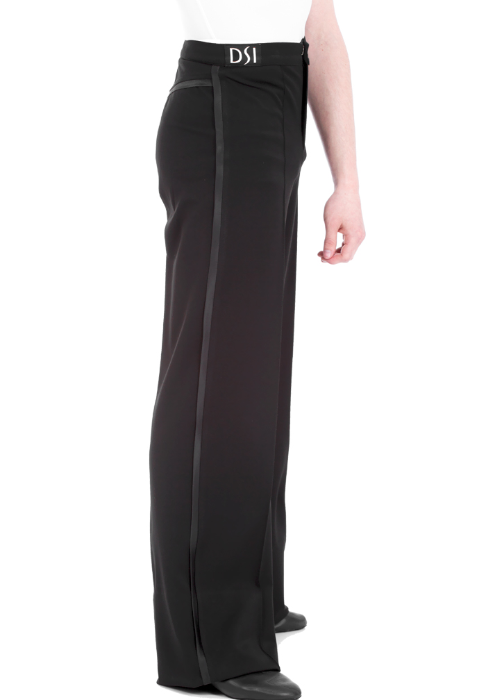 DSI Mens Gabardine Latin Dance Pants w/ Satin Binding