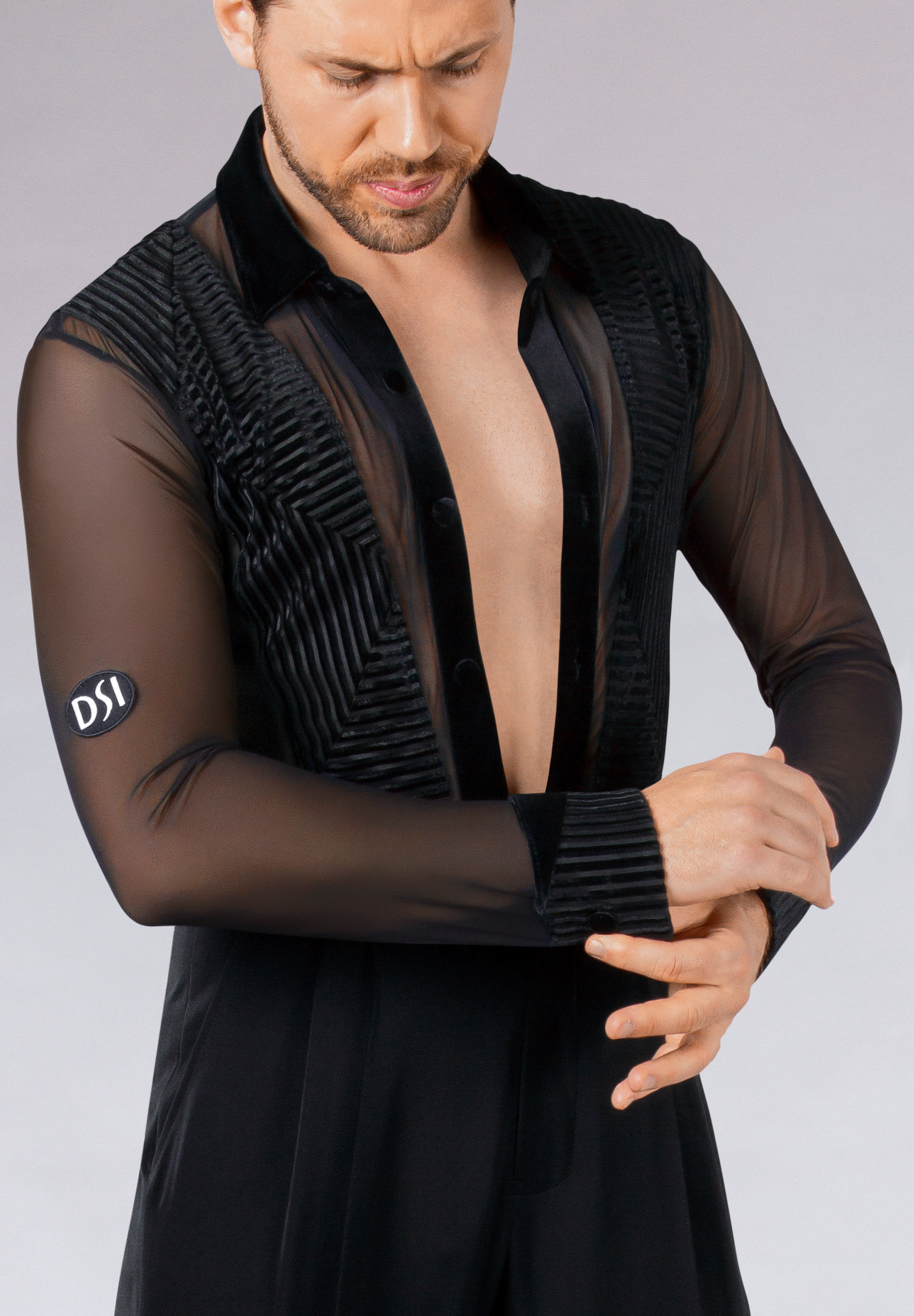 DSI Mens Nathan Latin Dance Shirt 4039 Dancewear