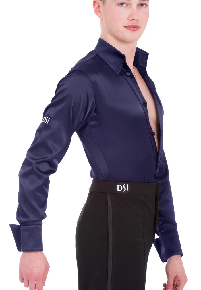 DSI Mens Satin Latin Dance Shirt with Pants 4024Latin Shirt