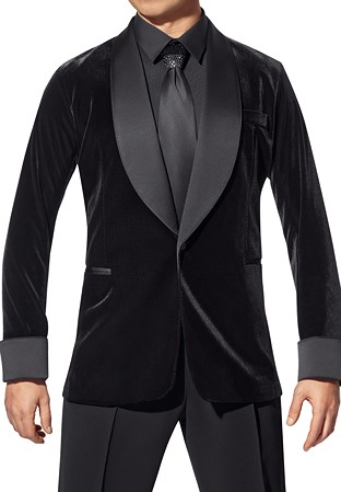 Ballroom Ave by DSI Modern Smooth Jacket SM102-Black Velvet