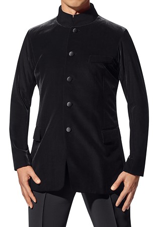 Ballroom Ave by DSI Modern Smooth Jacket SM108-Black Velvet